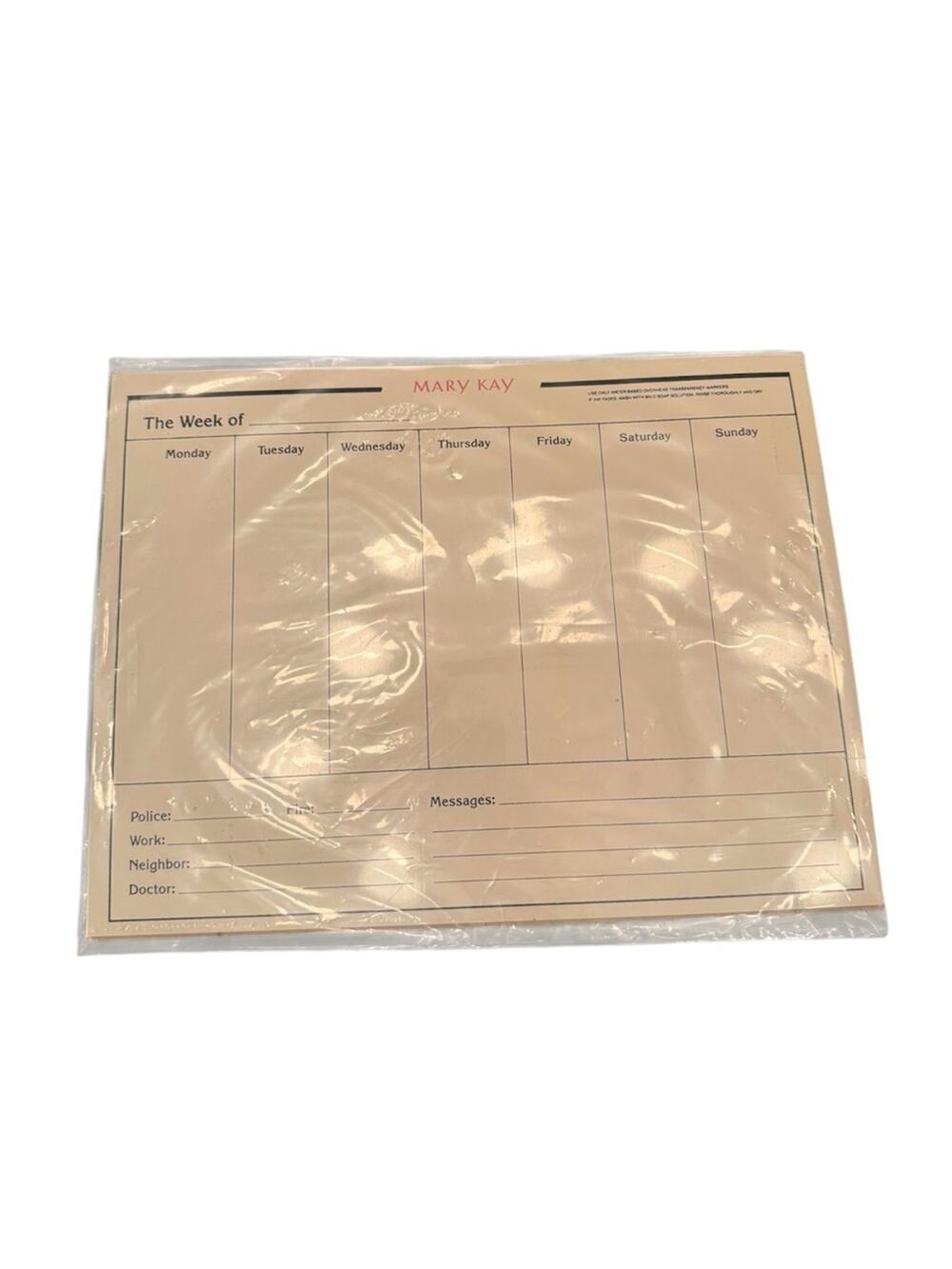 NEW Mary Kay Dry Erase Calendar Board Weekly Planner Office Decor